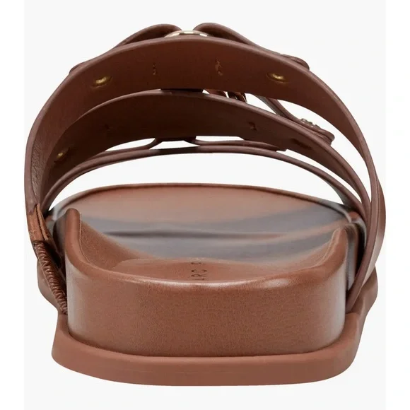 NWOB Marc Fisher Verity Slip-On Casual Sandal in Natural Leather - Size 7.5 - Picture 7 of 10